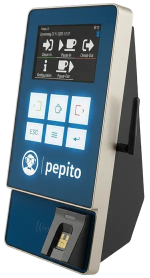 Pepito Terminal für Zeiterfassung von Kommen und Gehen